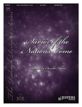 Savior of the Nations Come Handbell sheet music cover